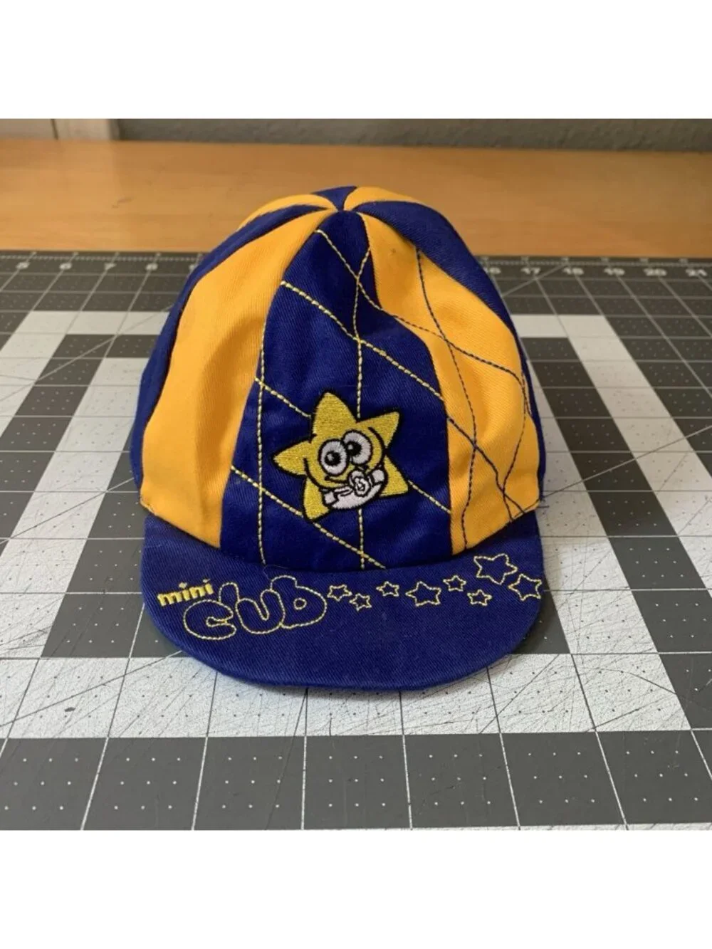 Vintage Boca Juniors Hat Baby Boy Striped Panel Soccer Futbol CABJ Official
